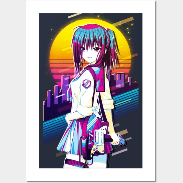 Angel Beats! - Hisako Wall Art by 80sRetro